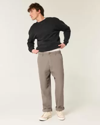 Pantaloni lenți cu talie flexibilă din amestec de in