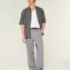 Pantaloni lenți cu talie flexibilă din amestec de in Pantaloni lenți cu talie flexibilă din amestec de in
