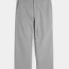 Pantaloni lenți cu talie flexibilă din amestec de in Pantaloni lenți cu talie flexibilă din amestec de in
