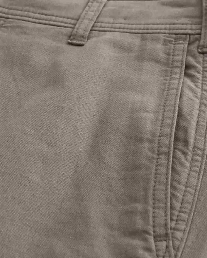 Pantaloni lenți cu talie flexibilă din amestec de in Pantaloni lenți cu talie flexibilă din amestec de in