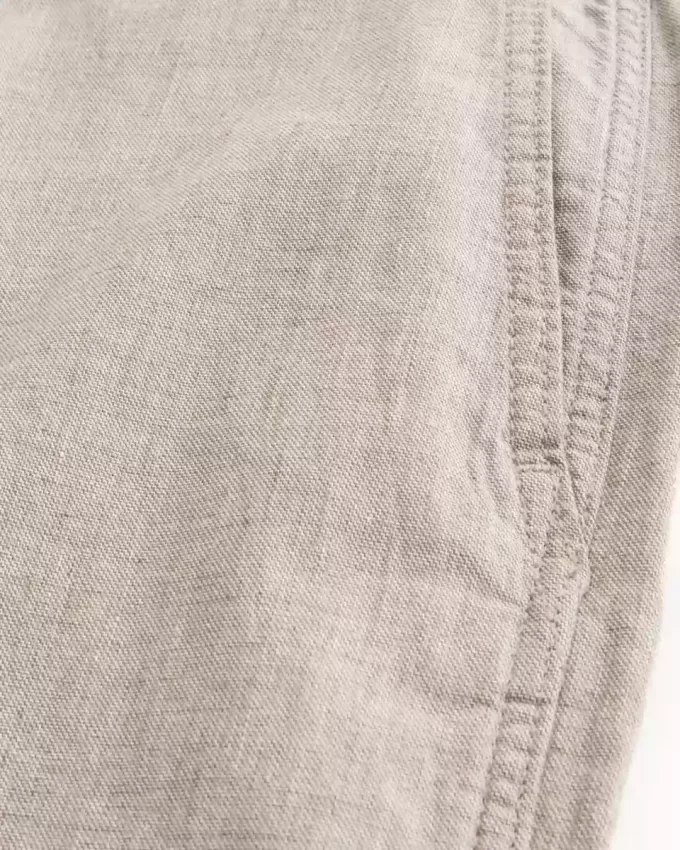 Pantaloni lenți cu talie flexibilă din amestec de in Pantaloni lenți cu talie flexibilă din amestec de in