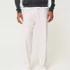Pantaloni lenți cu tragere din amestec de in