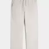 Pantaloni lenți cu tragere din amestec de in Pantaloni lenți cu tragere din amestec de in