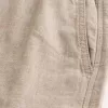 Pantaloni lenți cu tragere din amestec de in Pantaloni lenți cu tragere din amestec de in