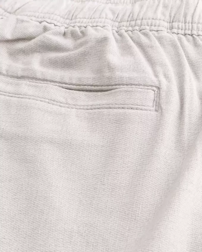 Pantaloni lenți cu tragere din amestec de in