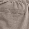 Pantaloni lenți cu tragere din amestec de in