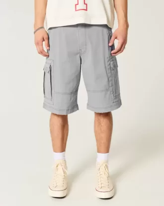 Pantaloni scurți cargo largi la genunchi