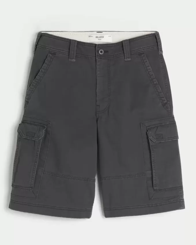 Pantaloni scurți cargo largi la genunchi