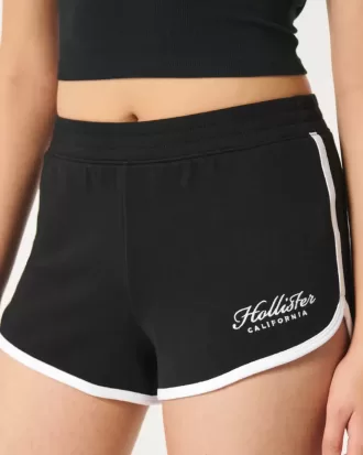 Pantaloni scurți cu logo cu talie mare