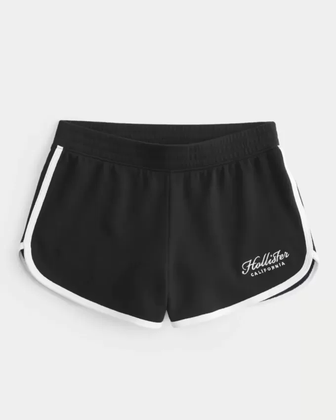 Pantaloni scurți cu logo cu talie mare Pantaloni scurți cu logo cu talie mare