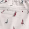 Pantaloni scurți cu model din amestec de in deasupra genunchiului Pantaloni scurți cu model din amestec de in deasupra genunchiului
