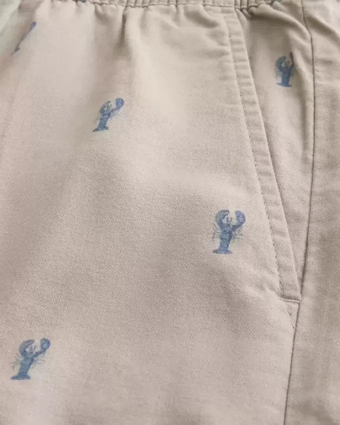 Pantaloni scurți cu model homar la jumătatea coapsei Pantaloni scurți cu model homar la jumătatea coapsei