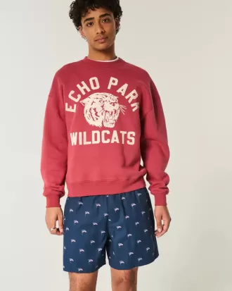 Pantaloni scurți cu model steag american la jumătatea coapsei