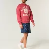 Pantaloni scurți cu model steag american la jumătatea coapsei Pantaloni scurți cu model steag american la jumătatea coapsei