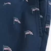 Pantaloni scurți cu model steag american la jumătatea coapsei Pantaloni scurți cu model steag american la jumătatea coapsei