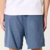 Pantaloni scurți cu tragere din amestec de in