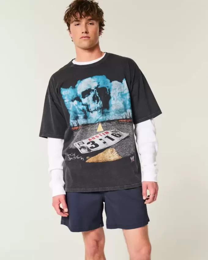 Pantaloni scurți cu tragere din twill la jumătatea coapsei Pantaloni scurți cu tragere din twill la jumătatea coapsei
