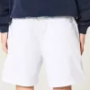 Pantaloni scurți cu tragere din twill la jumătatea coapsei Pantaloni scurți cu tragere din twill la jumătatea coapsei
