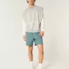 Pantaloni scurți cu tragere din twill la jumătatea coapsei Pantaloni scurți cu tragere din twill la jumătatea coapsei