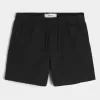 Pantaloni scurți cu tragere din twill la jumătatea coapsei Pantaloni scurți cu tragere din twill la jumătatea coapsei