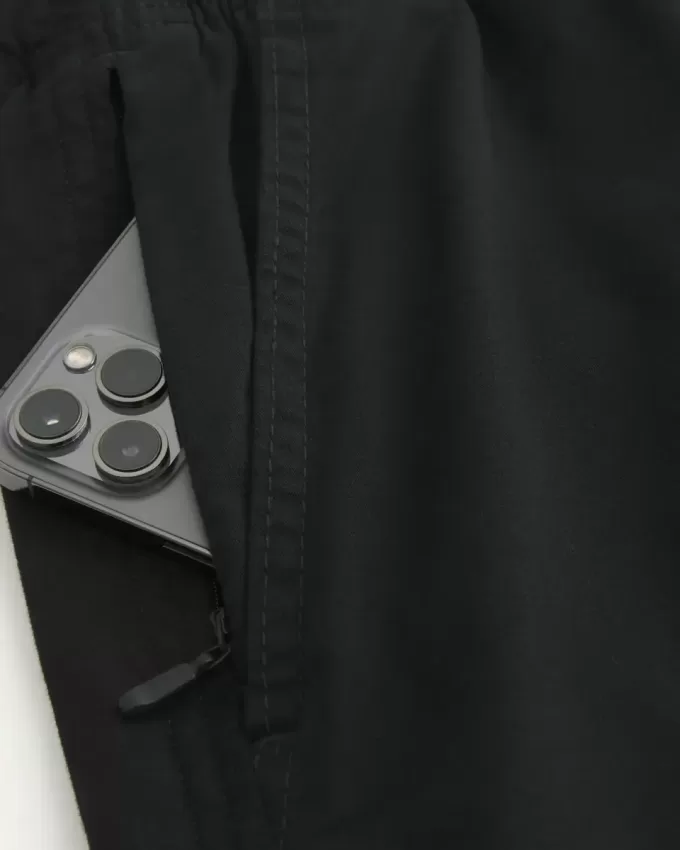 Pantaloni scurți cu tragere din twill la jumătatea coapsei Pantaloni scurți cu tragere din twill la jumătatea coapsei