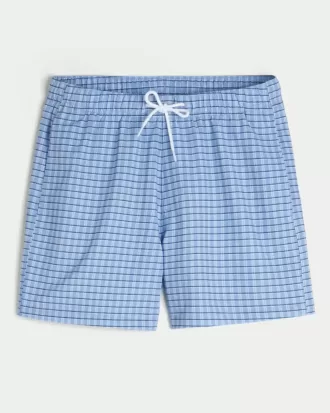 Pantaloni scurți de baie Seersucker Volley la mijlocul coapsei