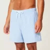 Pantaloni scurți de baie Seersucker Volley la mijlocul coapsei Pantaloni scurți de baie Seersucker Volley la mijlocul coapsei