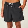 Pantaloni scurți de baie Seersucker Volley la mijlocul coapsei Pantaloni scurți de baie Seersucker Volley la mijlocul coapsei