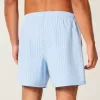 Pantaloni scurți de baie Seersucker Volley la mijlocul coapsei Pantaloni scurți de baie Seersucker Volley la mijlocul coapsei