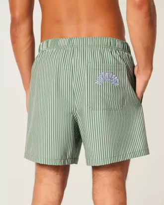 Pantaloni scurți de baie Seersucker Volley la mijlocul coapsei