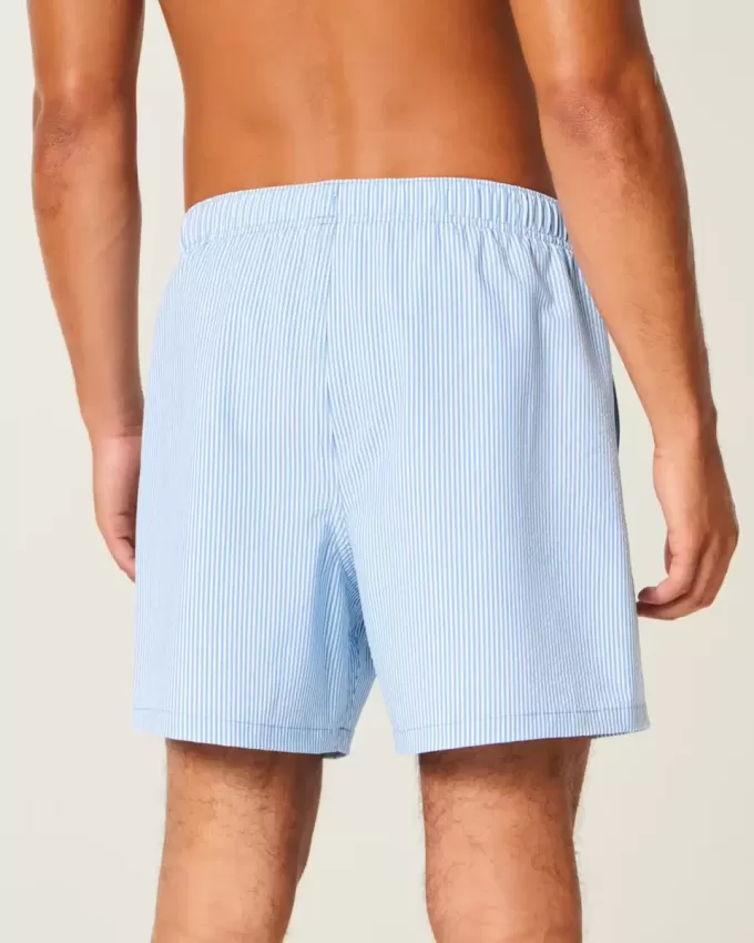 Pantaloni scurți de baie Seersucker Volley la mijlocul coapsei Pantaloni scurți de baie Seersucker Volley la mijlocul coapsei