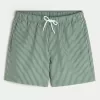 Pantaloni scurți de baie Seersucker Volley la mijlocul coapsei Pantaloni scurți de baie Seersucker Volley la mijlocul coapsei