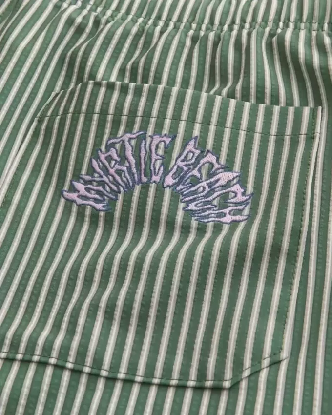 Pantaloni scurți de baie Seersucker Volley la mijlocul coapsei Pantaloni scurți de baie Seersucker Volley la mijlocul coapsei