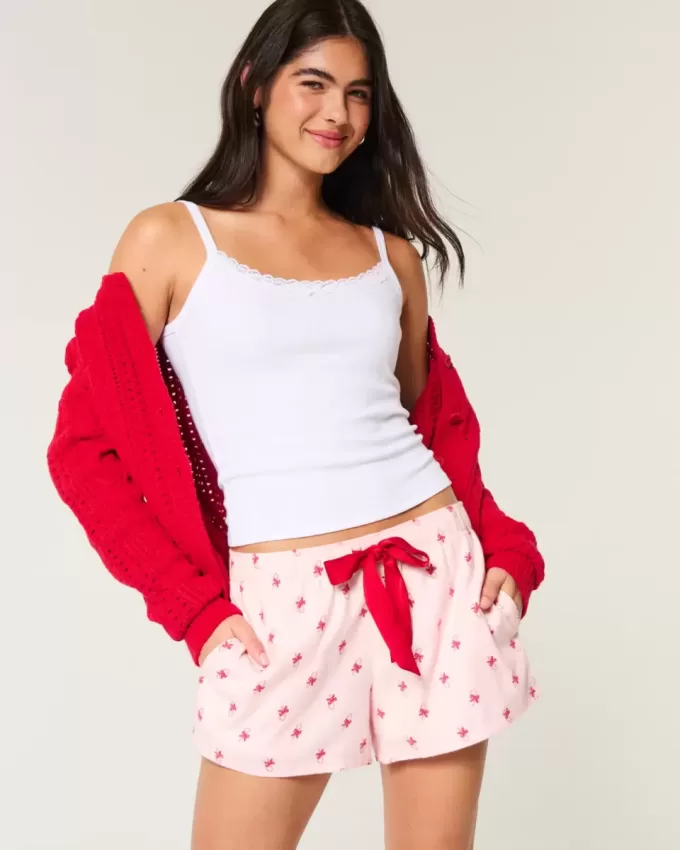 Pantaloni scurți de flanel Pantaloni scurți de flanel