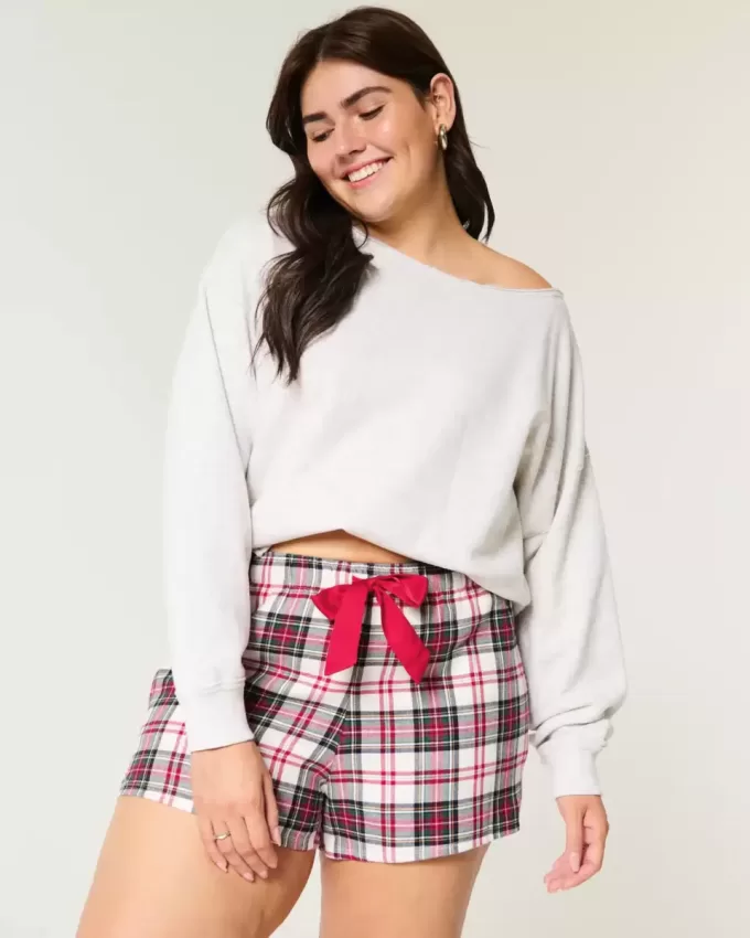 Pantaloni scurți de flanel Pantaloni scurți de flanel