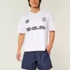 Pantaloni scurți de fotbal largi la jumătatea coapsei Pantaloni scurți de fotbal largi la jumătatea coapsei