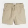 Pantaloni scurți de sarg cu tragere deasupra genunchiului Pantaloni scurți de sarg cu tragere deasupra genunchiului