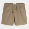 Pantaloni scurți de sarg cu tragere deasupra genunchiului Pantaloni scurți de sarg cu tragere deasupra genunchiului