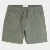 Pantaloni scurți de sarg cu tragere deasupra genunchiului Pantaloni scurți de sarg cu tragere deasupra genunchiului