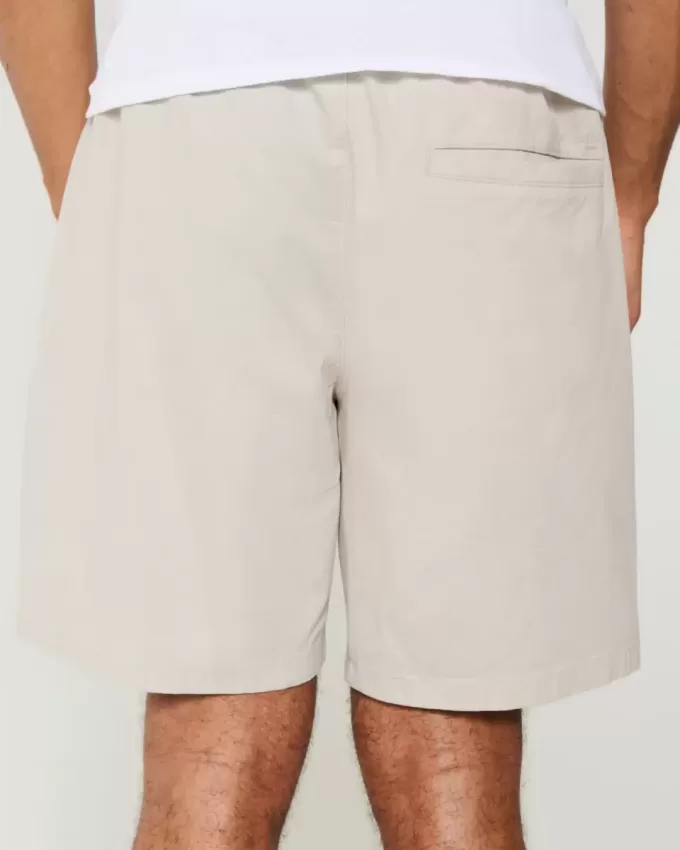Pantaloni scurți de sarg cu tragere deasupra genunchiului