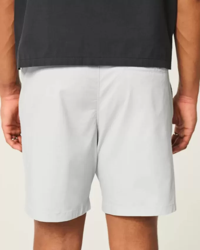 Pantaloni scurți de sarg cu tragere deasupra genunchiului