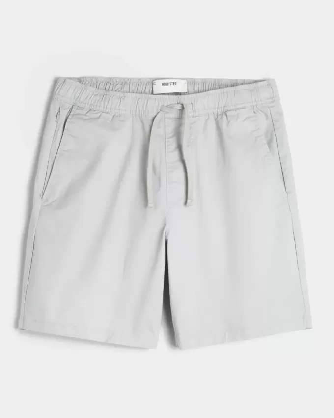 Pantaloni scurți de sarg cu tragere deasupra genunchiului