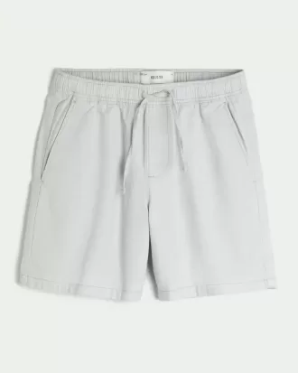 Pantaloni scurți din amestec de in deasupra genunchiului