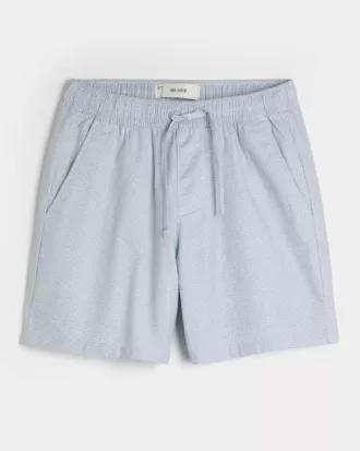 Pantaloni scurți din amestec de in deasupra genunchiului