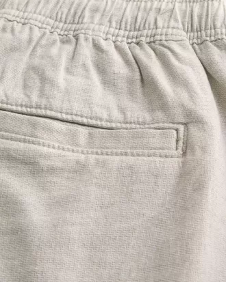 Pantaloni scurți din amestec de in deasupra genunchiului