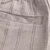 Pantaloni scurți din amestec de in deasupra genunchiului Pantaloni scurți din amestec de in deasupra genunchiului