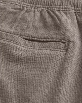 Pantaloni scurți din amestec de in deasupra genunchiului