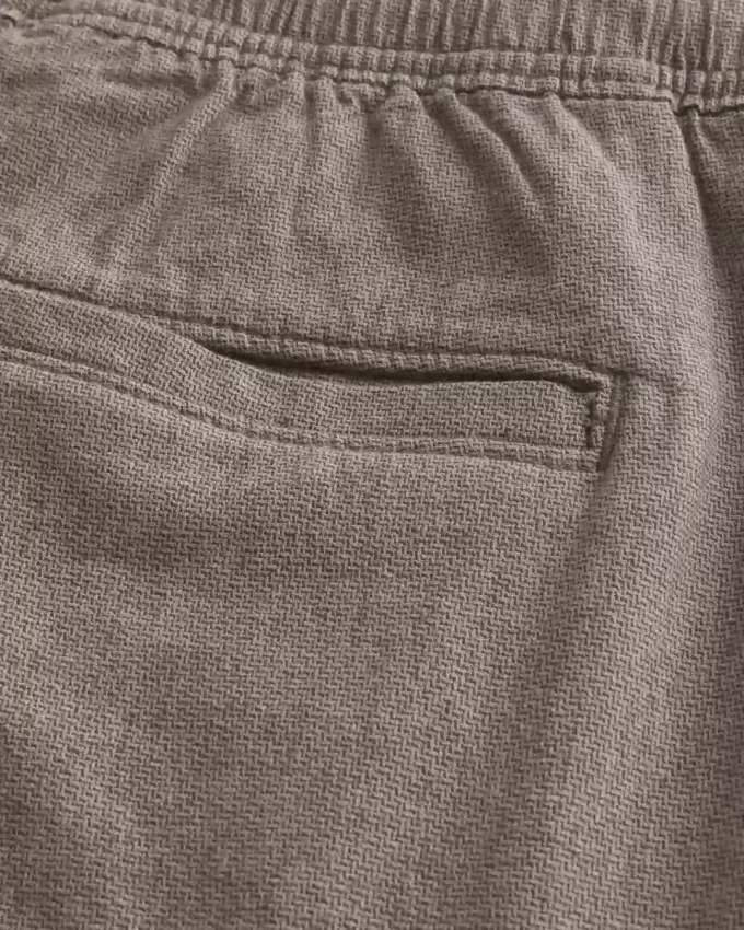 Pantaloni scurți din amestec de in deasupra genunchiului