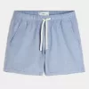 Pantaloni scurți din amestec de in la jumătatea coapsei
