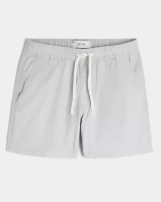 Pantaloni scurți din amestec de in la jumătatea coapsei
